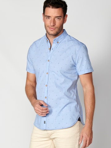 KOROSHI - Regular Fit Camisa em azul