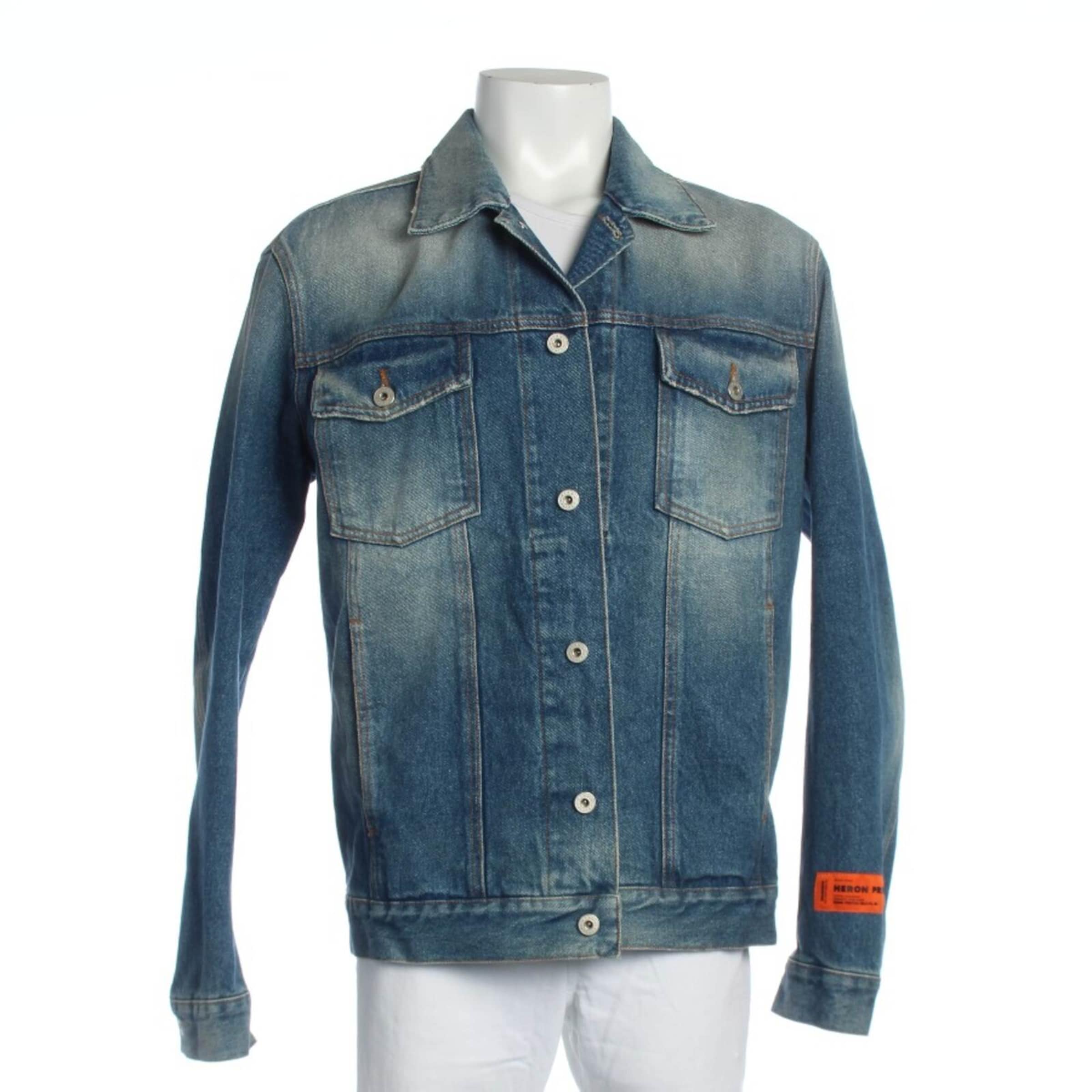 Heron Preston Jacket & Coat in L in Blue: front