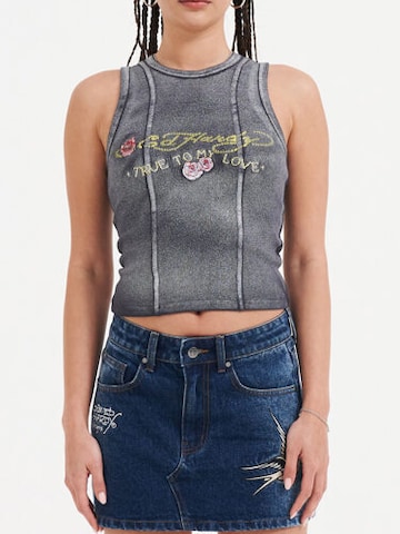 Ed Hardy Top w kolorze szary: przód