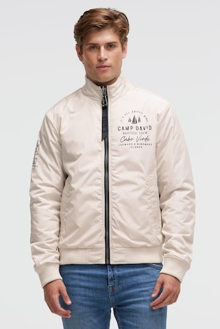 CAMP DAVID Between-Season Jacket in Beige: front