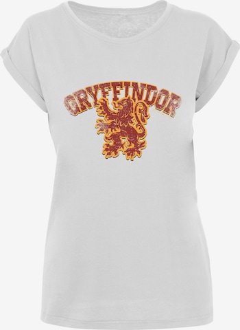 T-shirt 'Harry Potter Gryffindor Sport Emblem' F4NT4STIC en blanc : devant