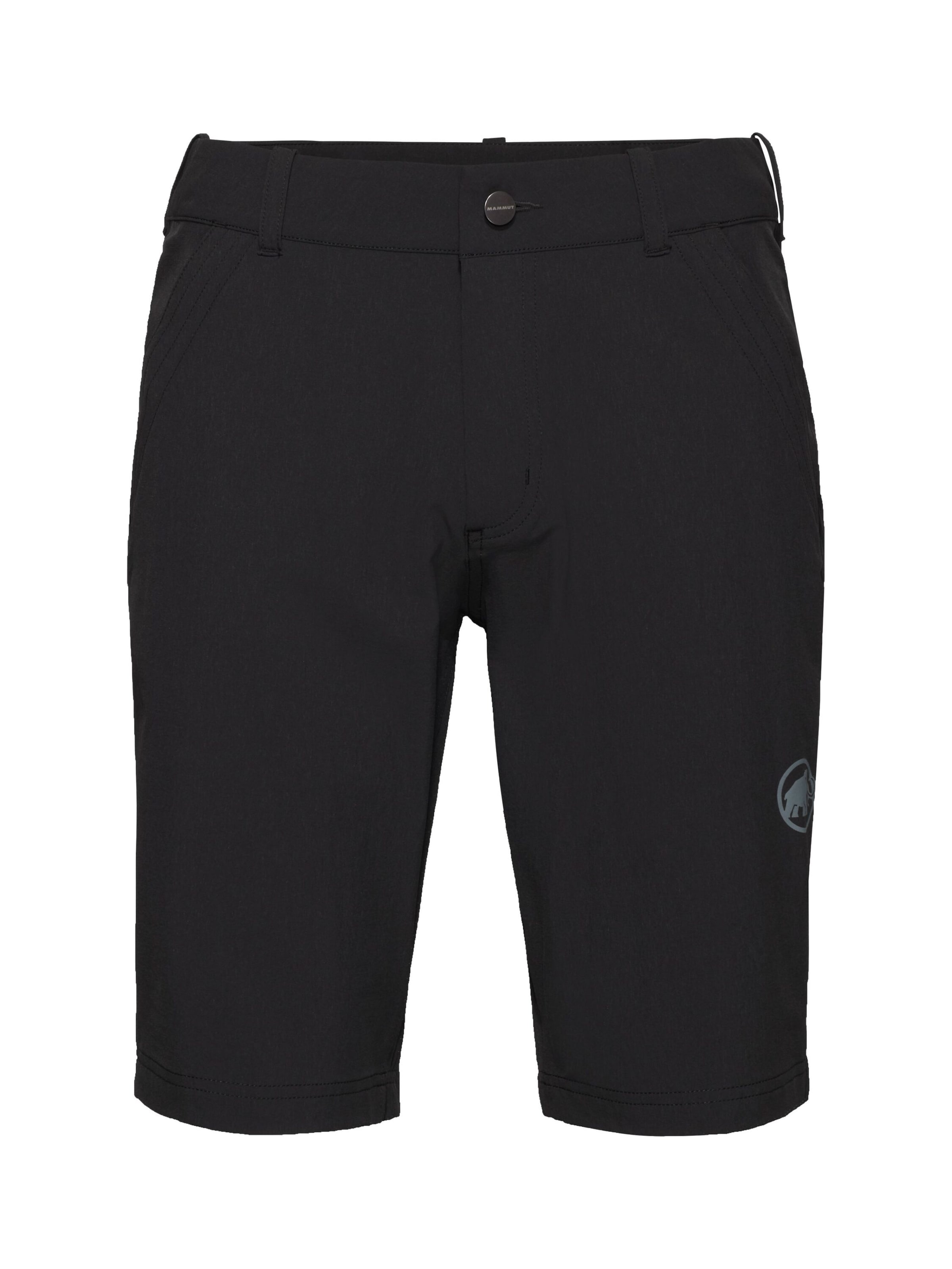 MAMMUT Regular Outdoor Pants in Black: front