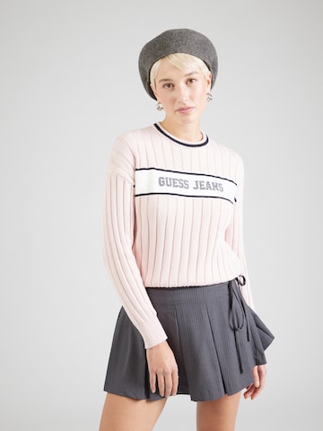 Pull-over GUESS JEANS en rose : devant