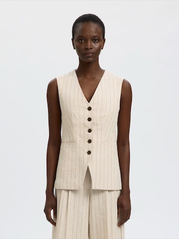 SELECTED - Colete de fato em cinzento: frente