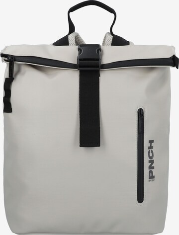 BREE Backpack 'PNCH 712 ' in Silver: front