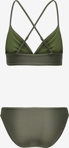 ONLY Triangel Bikini in Groen