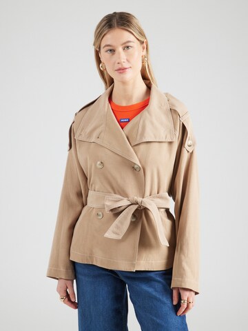 HUGO Between-seasons coat 'Aclara' in Beige: front