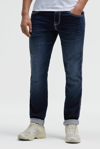 CAMP DAVID Regular Jeans in Blue: front