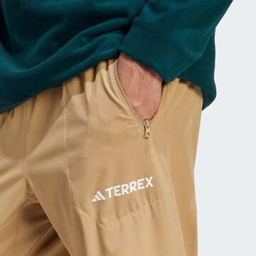 ADIDAS TERREX Слим Штаны в спортивном стиле 'Essentials' в Коричневый