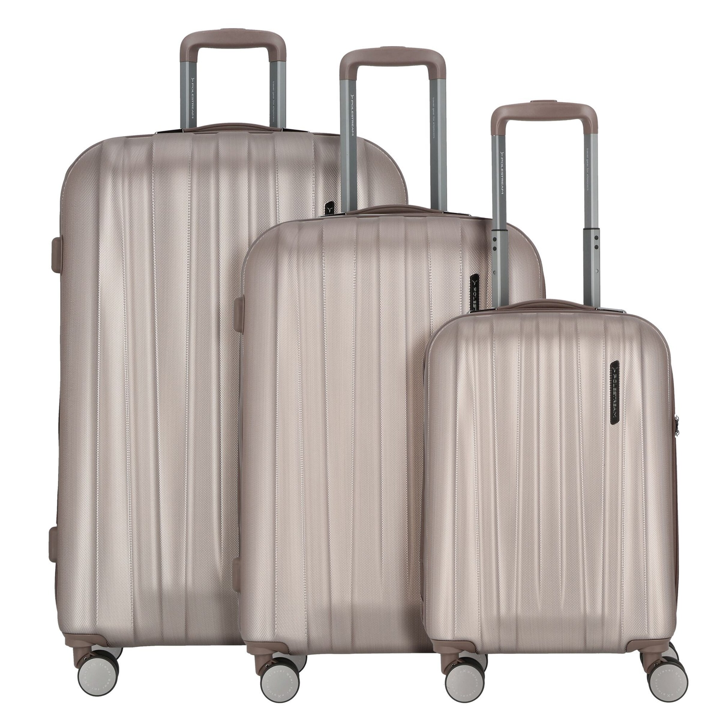 Polestream (STRZ) Suitcase set in Pink: front