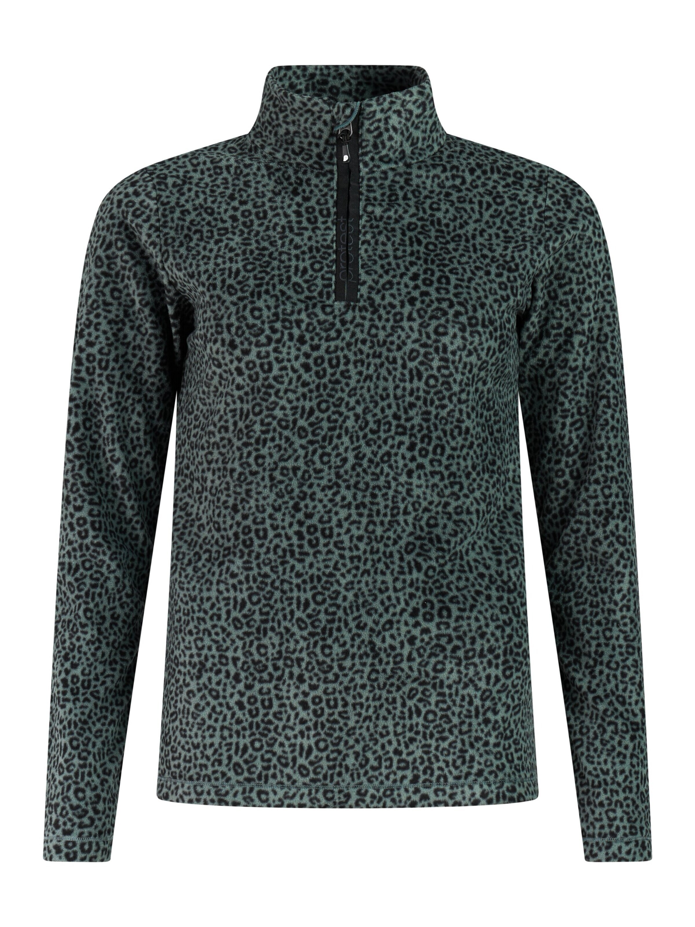 PROTEST Sports sweatshirt 'PRTRefuzzy' in Green: front
