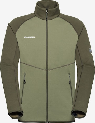 MAMMUT Funktionsfleecejacke 'Aconcagua' in Grün: Vorderseite