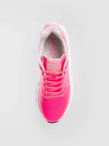 Soccx Sneaker mit Linienprägung in Pink