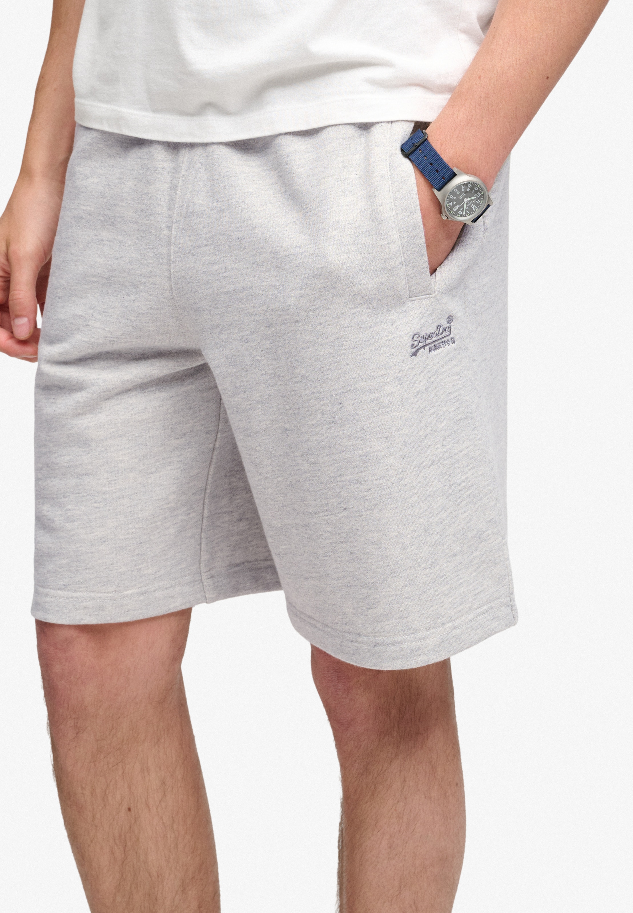 Superdry & Co Regular Pants 'Essential' in Grey