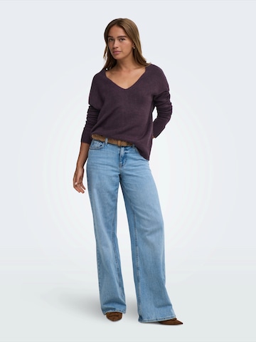 JDY Sweater 'JDYELANORA' in Purple