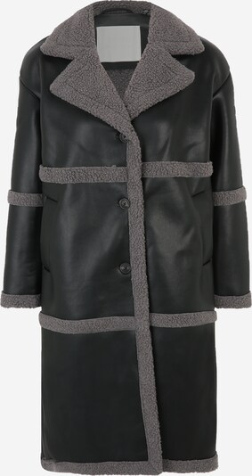 Vero Moda Petite Vinterfrakke 'METHA' i grå / sort, Produktvisning