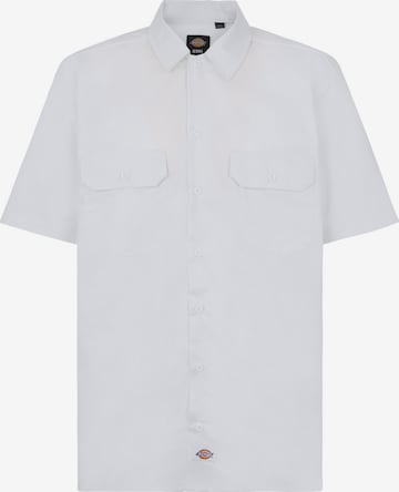 DICKIES Comfort fit Overhemd in Wit: voorkant