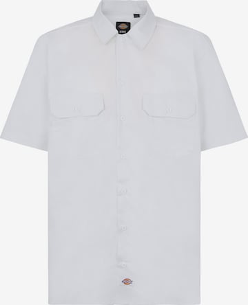 DICKIES Comfort fit Button Up Shirt in White: front