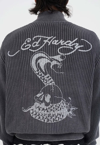 Ed Hardy Kardigan – šedá