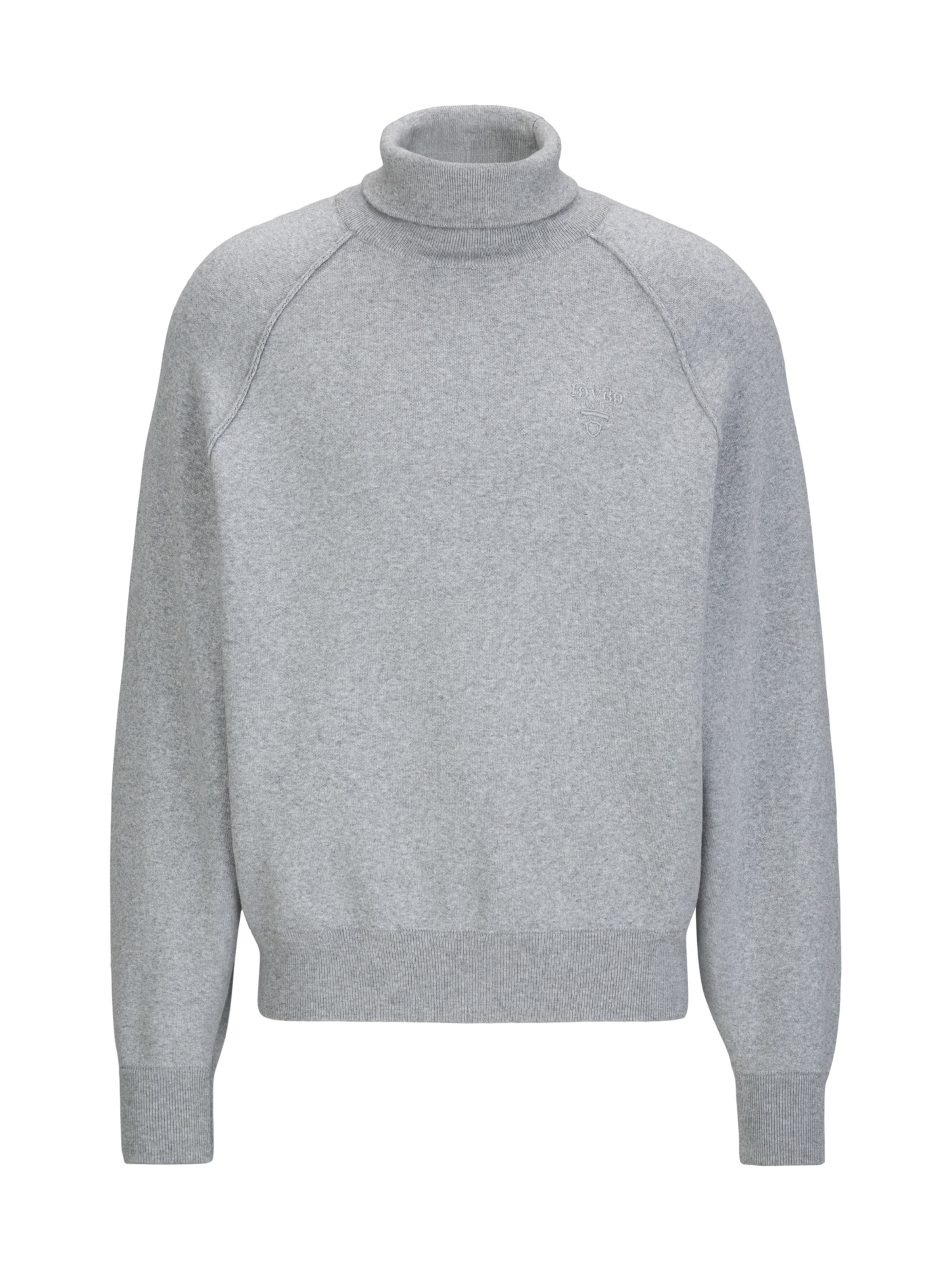 19V69 ITALIA Neulepaita 'Lejan' värissä harmaa: etupuoli