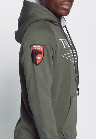 TOP GUN Sweatshirt in Grün