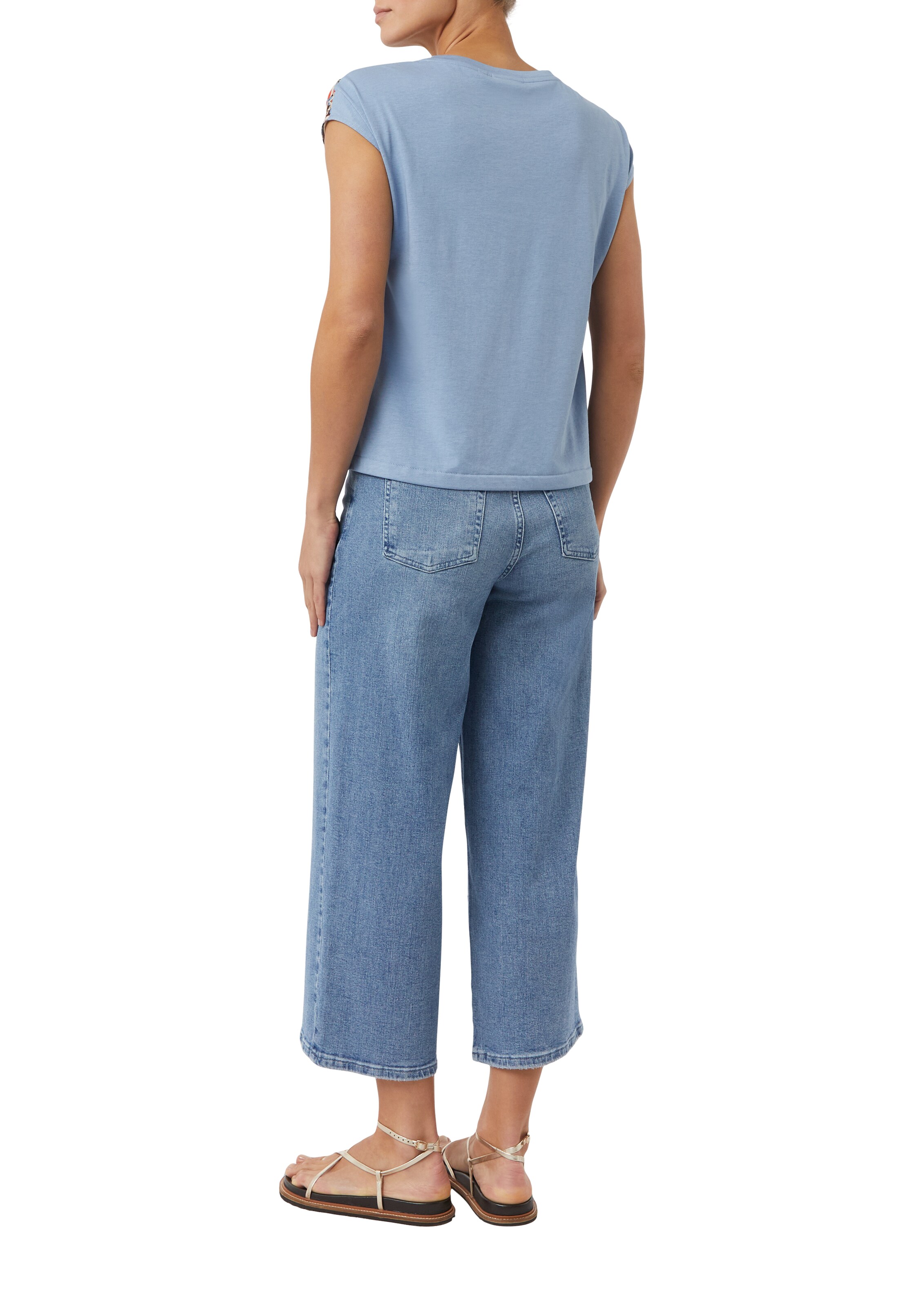 T-shirt comma casual identity en bleu : derrière