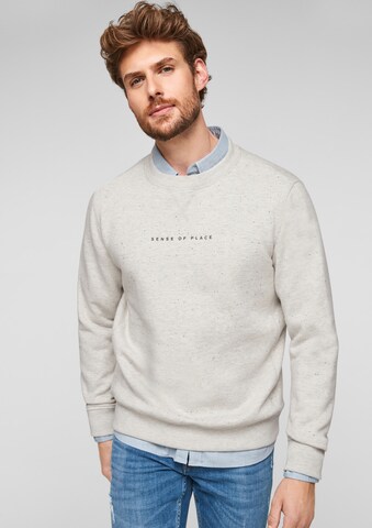 s.Oliver Sweatshirt in Grau: predná strana