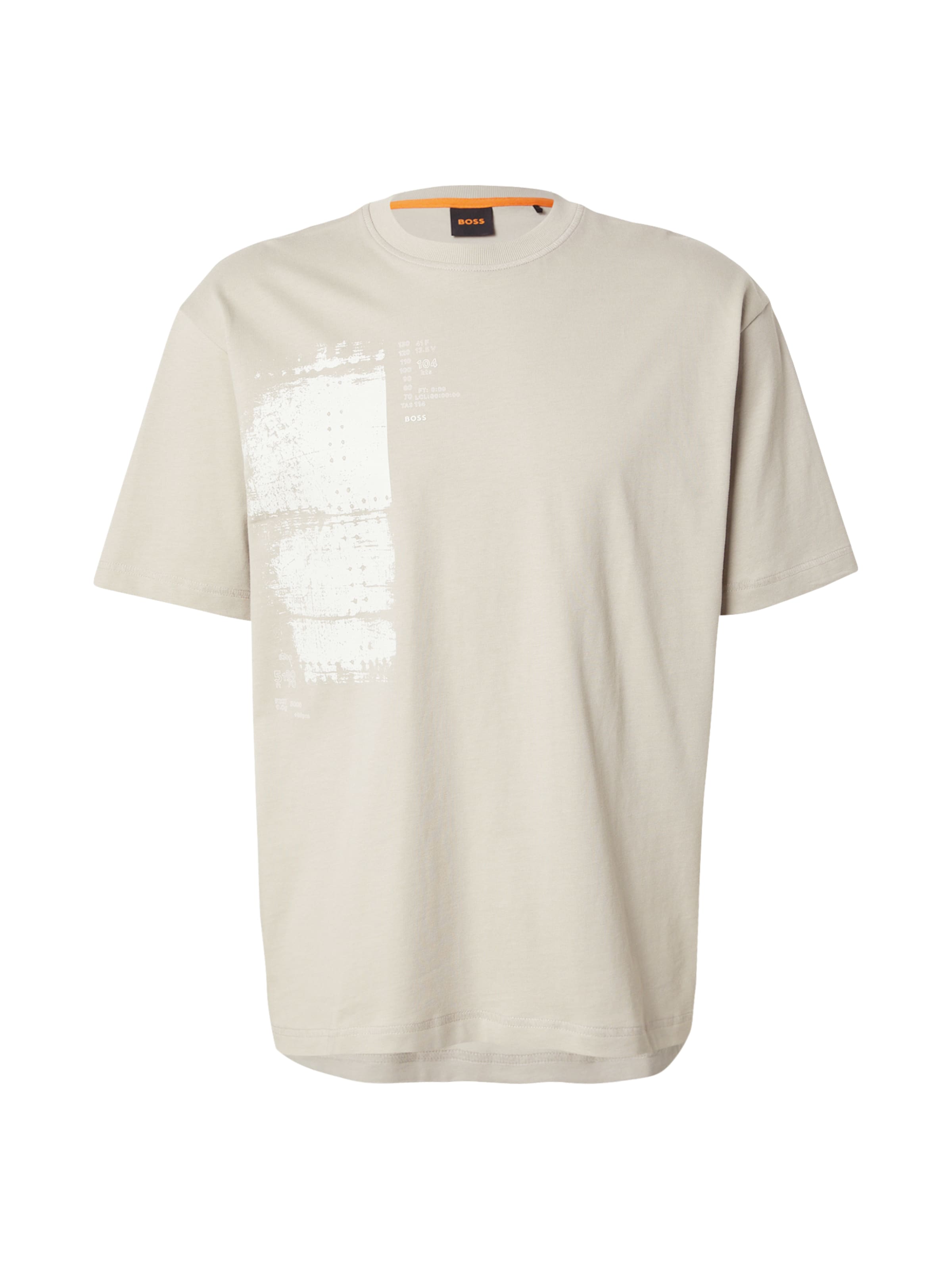 BOSS Тениска 'Wagon' в бежово: отпред