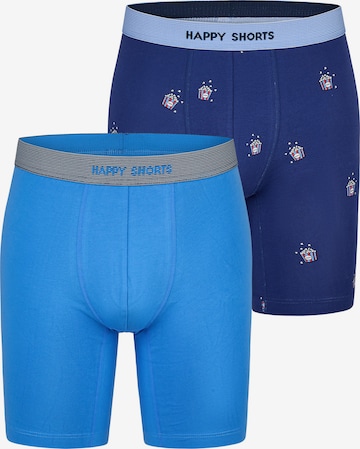 Happy Shorts Boxershorts ' Jersey ' in Blauw: voorkant