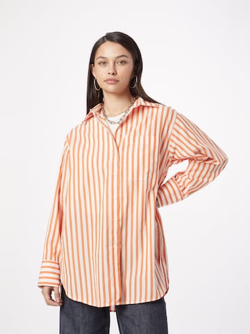 Lindex - Blusa 'Julie' em laranja: frente