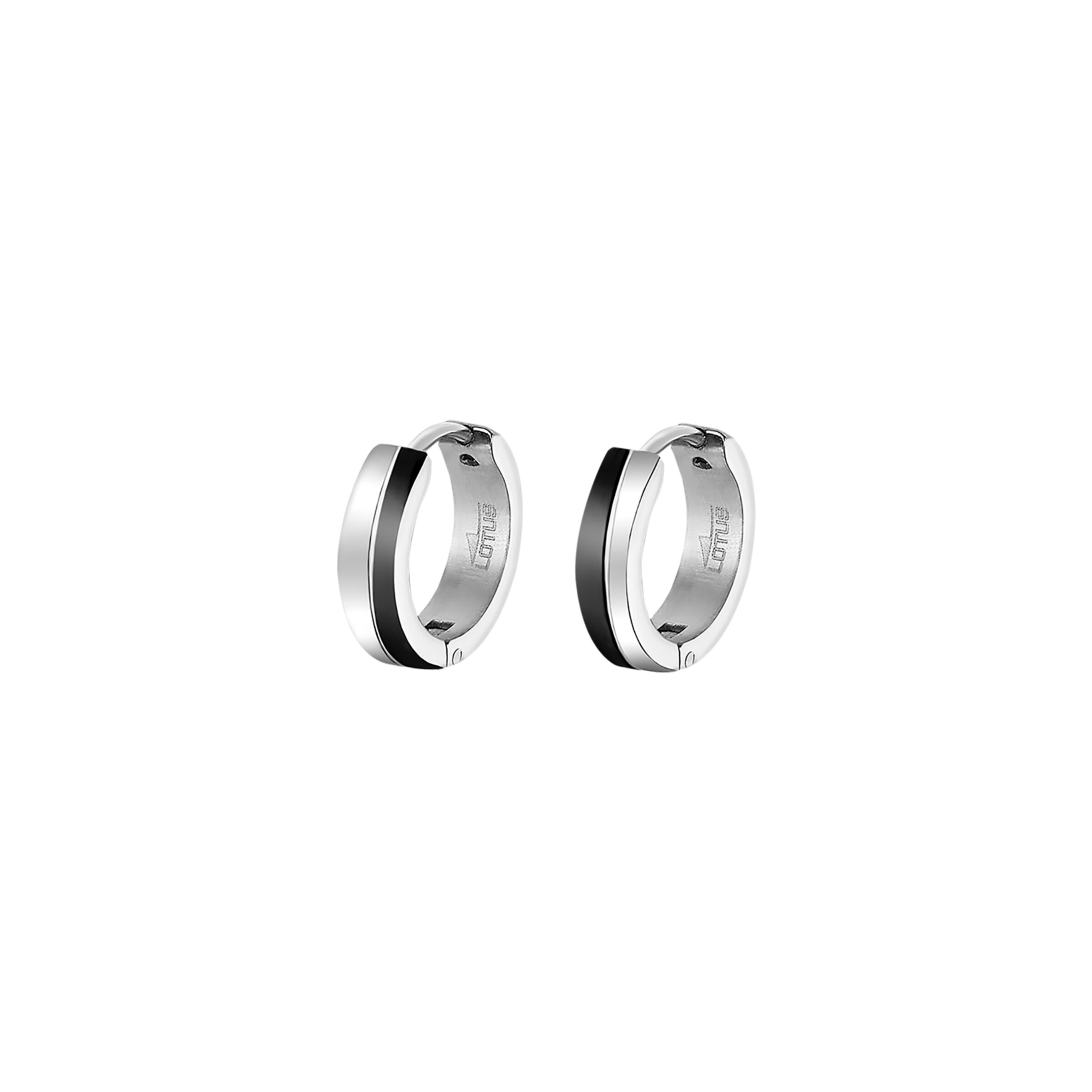 Lotus Earring in Black: front