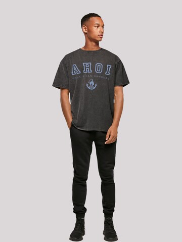 F4NT4STIC Shirt 'Ahoi Knut & Jan Hamburg' in Black