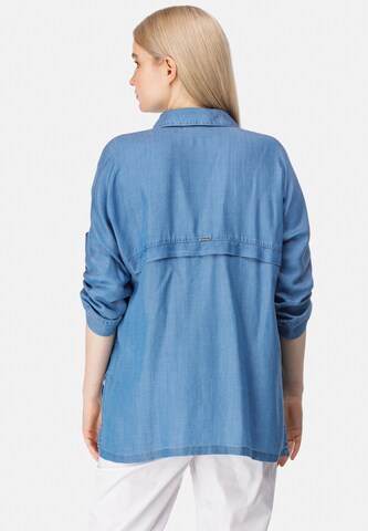 HELMIDGE Jeanshemd in Blau