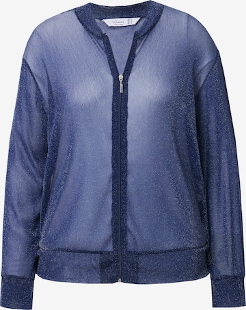 Veste mi-saison MIAMODA en bleu : devant