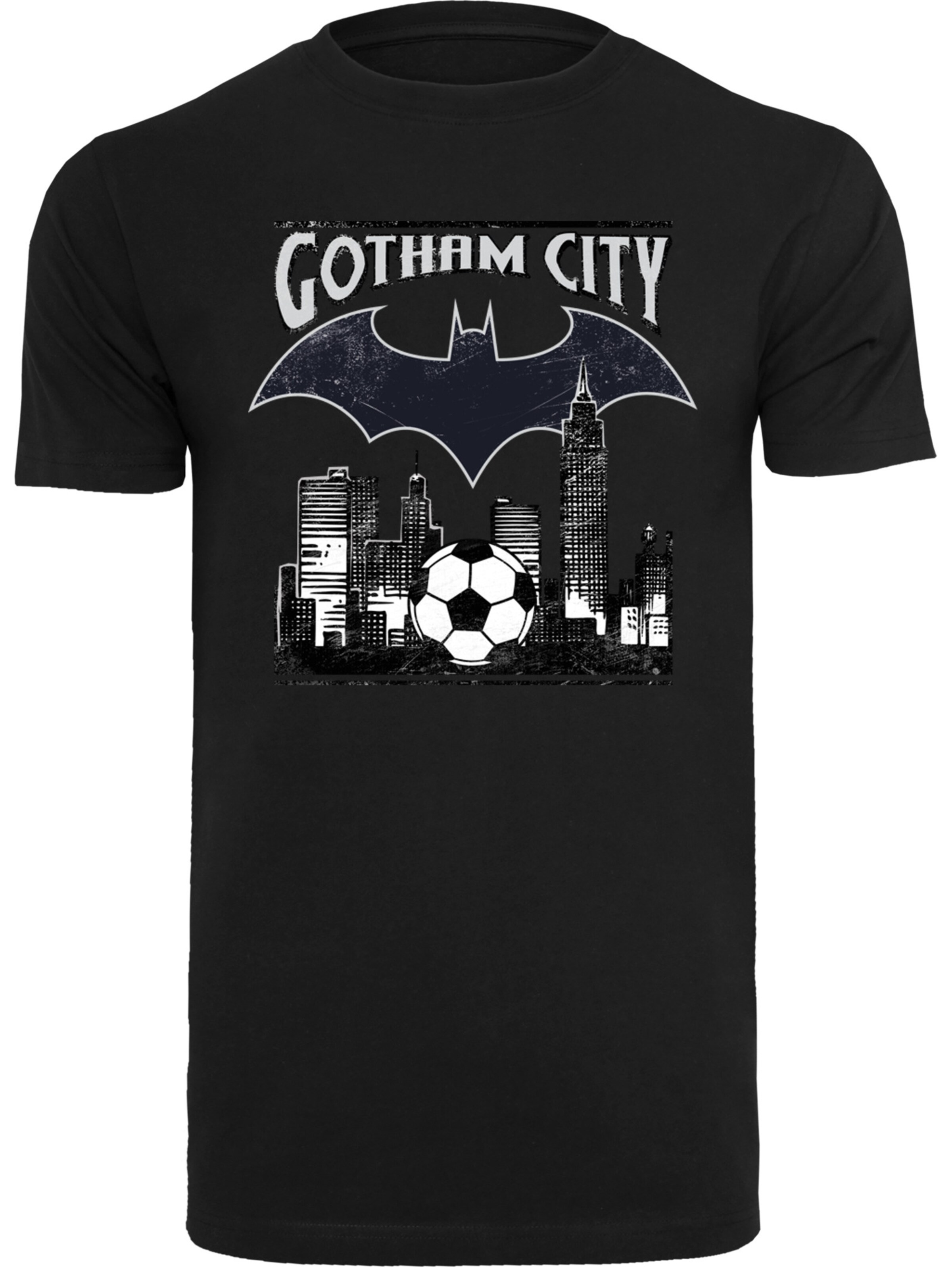 T-Shirt 'DC Comics Batman Football Gotham City' F4NT4STIC en noir : devant