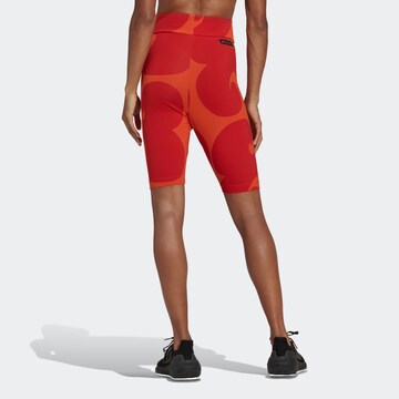 ADIDAS SPORTSWEAR Skinny Sporthose 'Marimekko Rib Knee ' in Orange