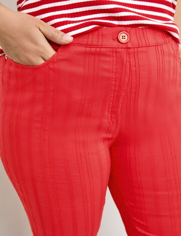 SAMOON Normalny krój Spodnie 'Betty' w kolorze czerwony