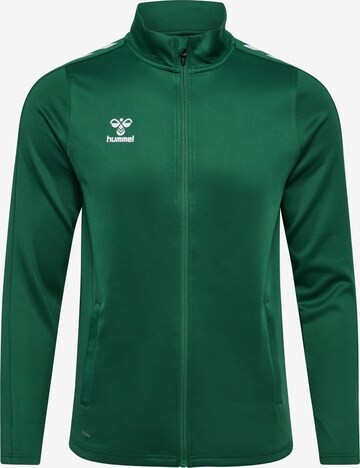 Hummel Sportief sweatvest 'CORE XK POLY' in Groen: voorkant