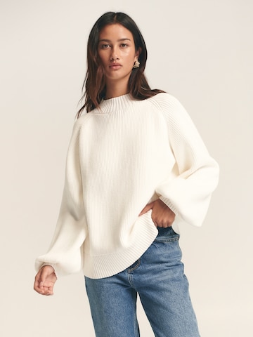 St MRLO Sweter 'Jadie' w kolorze biały: przód