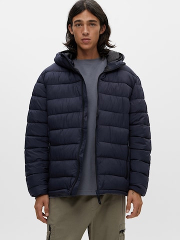 Pull&Bear Between-Season Jacket in Blue: front