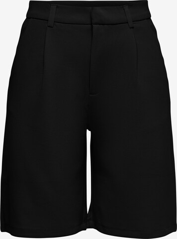 JDY Normální Kalhoty se sklady v pase – černá: přední strana
