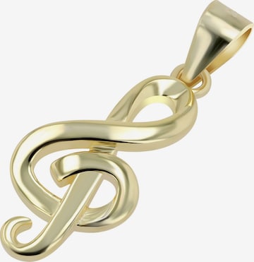 Akzent Pendant '"Liva" aus 925 Sterlingsilber, rhodiniert, langlebig' in Gold: front