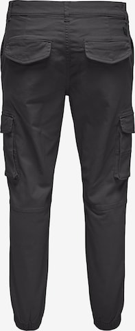 Effilé Pantalon cargo 'Carter' Only & Sons en gris