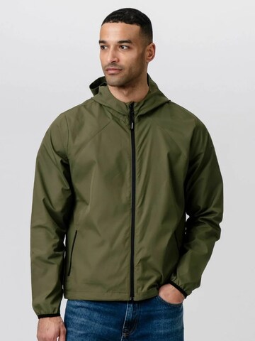 TEESHOPPEN Välikausitakki ' Shell Jacket ' värissä vihreä: etupuoli