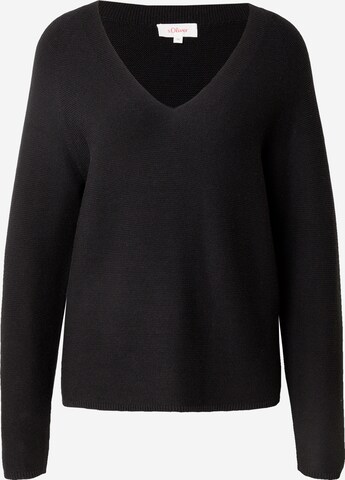 s.Oliver Sweater in Black: front