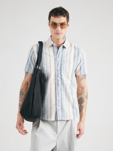 BLEND Regular fit Button Up Shirt 'ARV' in Blue: front