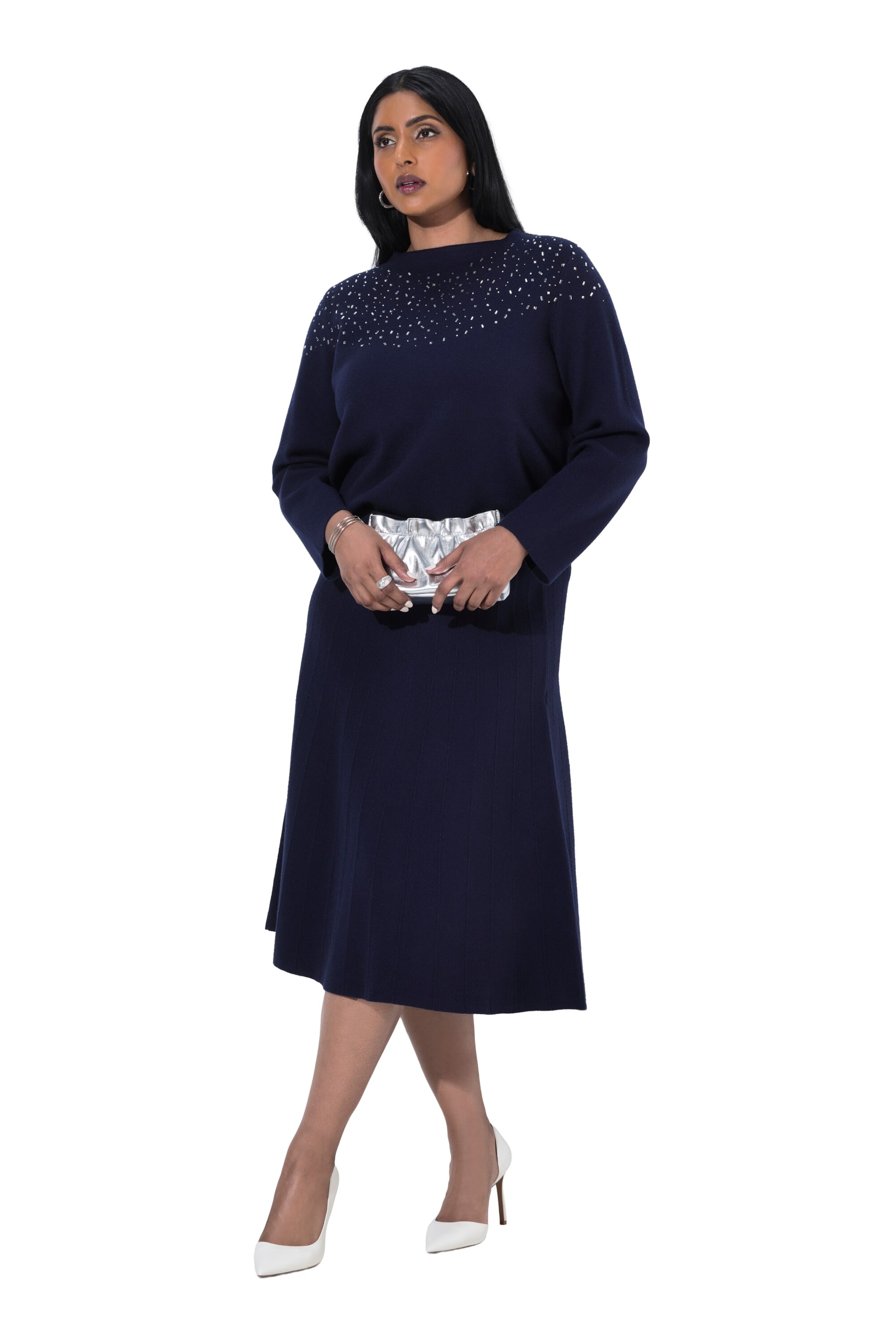 Ulla Popken Skirt in Blue: front