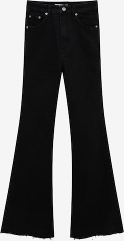 Pull&Bear Flared Jeans in Black: front