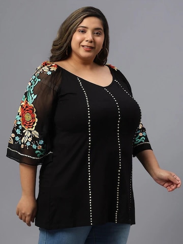 PfauGermany Oversized Shirt 'Regular' in Black