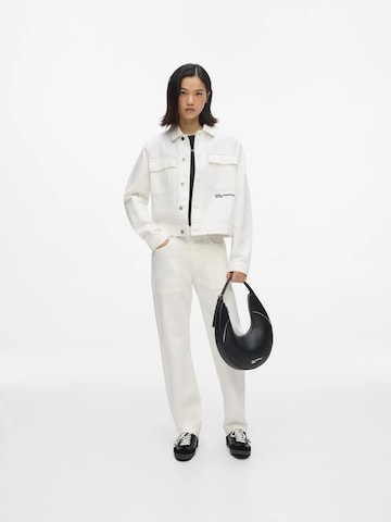 KARL LAGERFELD JEANS Normální Džíny – bílá